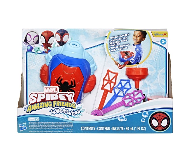 Spidey si prietenii lui uimitori marvel water webs lansator bule de sapun Spidey si prietenii lui uimitori marvel water webs lansator bule de sapun