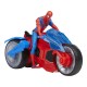 Spiderman set figurina si vehicul web blast cycle Spiderman set figurina si vehicul web blast cycle