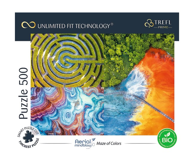 Puzzle trefl uft 500 labirinturi de culori Puzzle trefl uft 500 labirinturi de culori