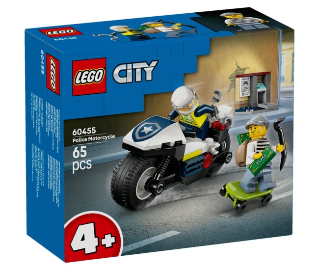 Lego city urmarire cu motocicleta de politie 60455 Lego city urmarire cu motocicleta de politie 60455
