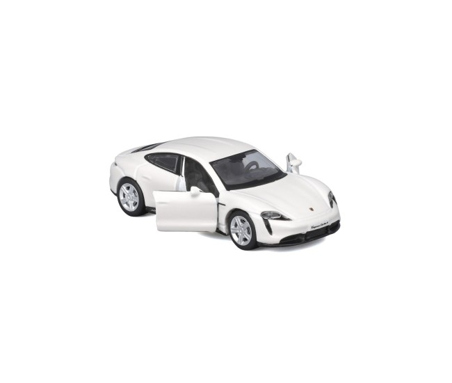 Maisto masinuta metalica speed icons porsche taycan turbo s alb scara 1 la 64