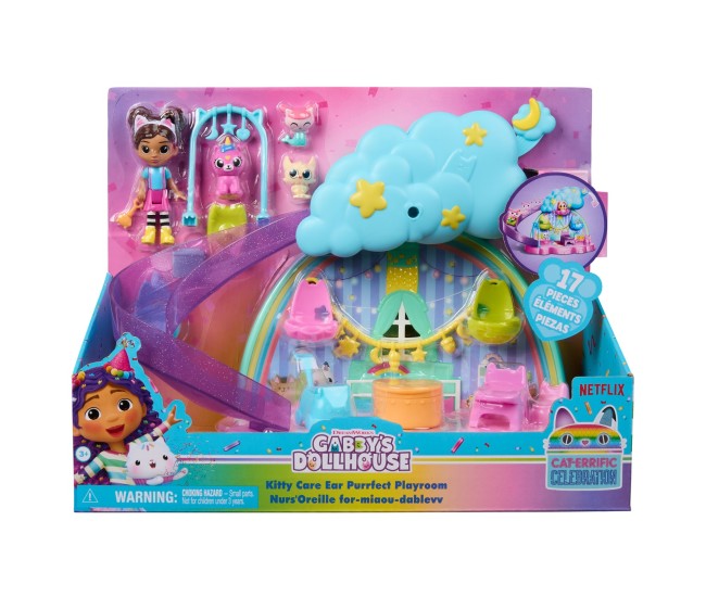 Gabbys dollhouse set camera de joaca kitty care ear purrfect