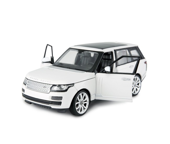Masinuta metalica range rover alb scara 1 la 24 Masinuta metalica range rover alb scara 1 la 24