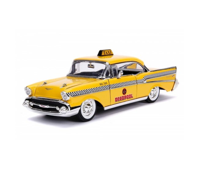 Yellow taxi chevy 1957 dead pool scara 1 la 24 Yellow taxi chevy 1957 dead pool scara 1 la 24