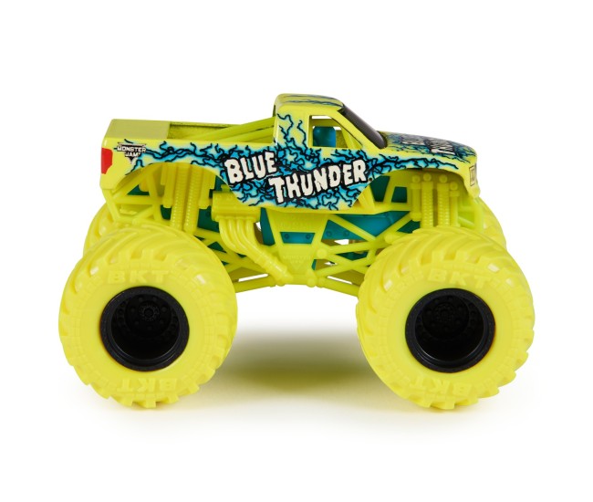 Monster jam masinuta metalica blue thunder scara 1 la 64 Monster jam masinuta metalica blue thunder scara 1 la 64