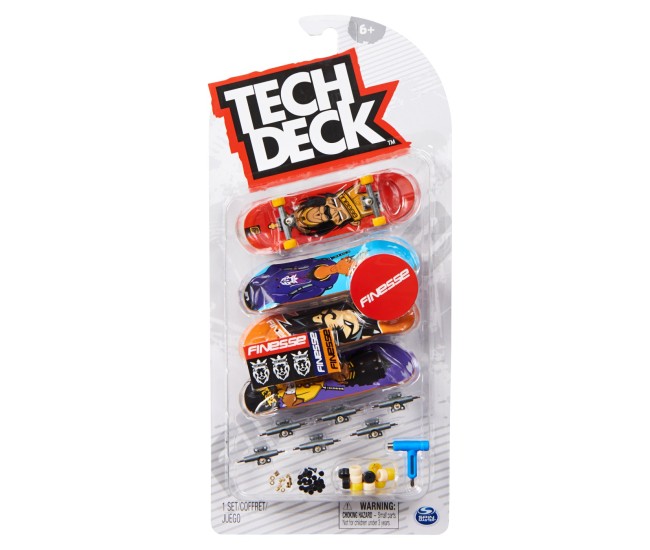 Tech deck pachet 4 piese fingerboard finesse 9.6cm Tech deck pachet 4 piese fingerboard finesse 9.6cm