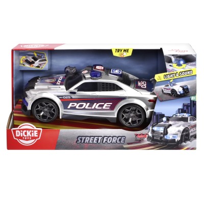 Dickie toys masina de politie street force cu lumini si sunete 33cm Dickie toys masina de politie street force cu lumini si sunete 33cm