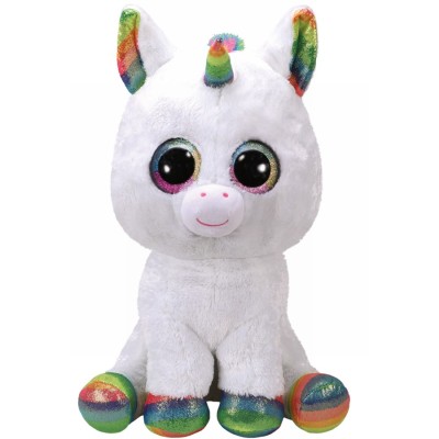 Plus ty 42cm boos pixy unicorn alb