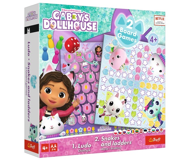 Joc dream works gabbys house 2in1 ludo si serpisori scari Joc dream works gabbys house 2in1 ludo si serpisori scari