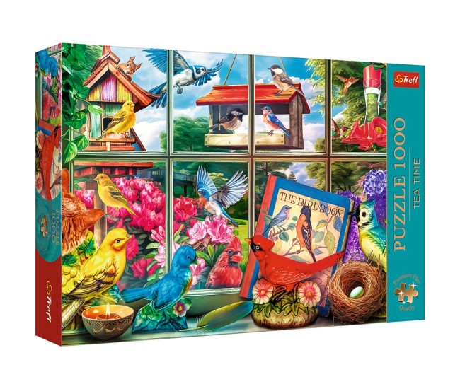 Puzzle trefl 1000 premium plus tea time lumea pasarilor Puzzle trefl 1000 premium plus tea time lumea pasarilor