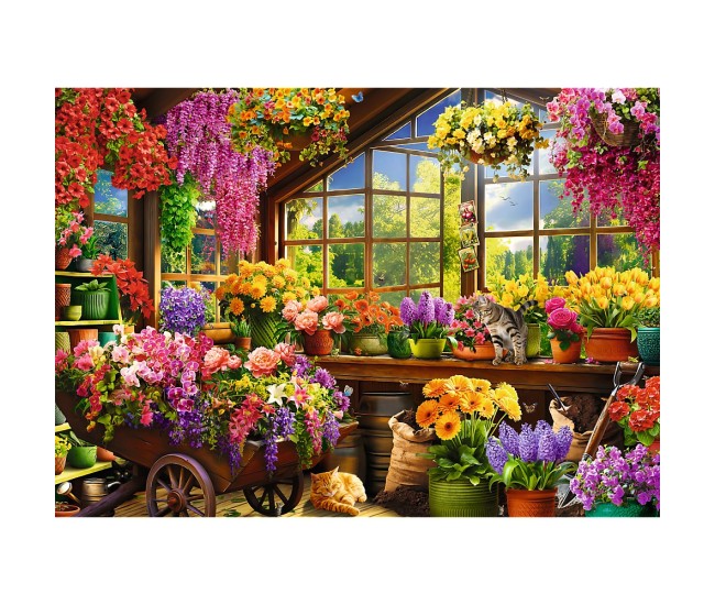 Puzzle trefl 1000 premium plus tea time pregatire pentru primavara Puzzle trefl 1000 premium plus tea time pregatire pentru primavara