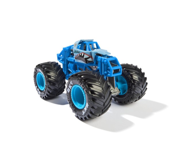 Monster jam masinuta metalica megalodon albastru scara 1 la 64 Monster jam masinuta metalica megalodon albastru scara 1 la 64