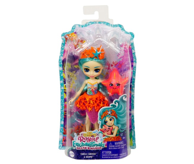 Enchantimals royal papusi si animalute staria starfish si beamy Enchantimals royal papusi si animalute staria starfish si beamy