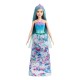 Barbie dreamtopia papusa printesa cu par albastru Barbie dreamtopia papusa printesa cu par albastru