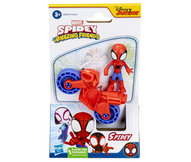 Spiderman set motocicleta si figurina spidey 6cm Spiderman set motocicleta si figurina spidey 6cm