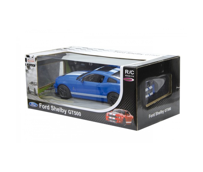 Masina cu telecomanda ford shelby gt500 albastru cu scara 1 la 14 Masina cu telecomanda ford shelby gt500 albastru cu scara 1 la 14