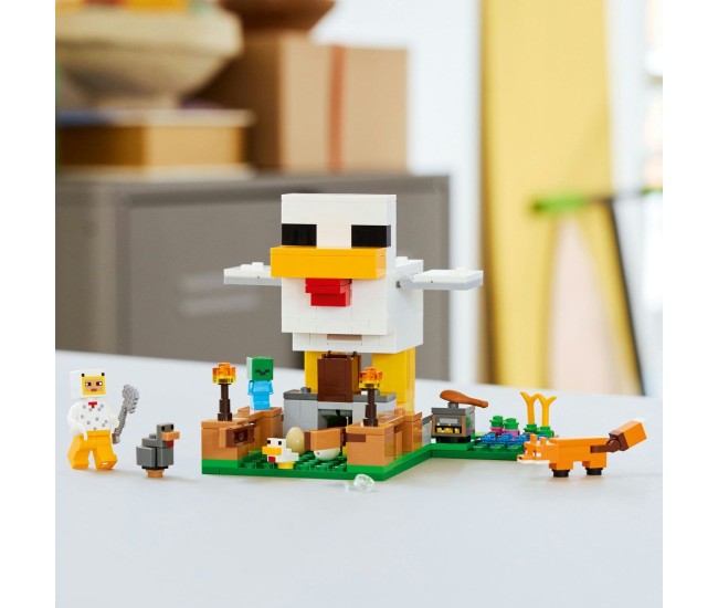 Lego minecraft ferma de pui 21585 Lego minecraft ferma de pui 21585