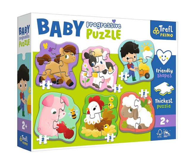 Puzzle trefl primo baby progressive ferma Puzzle trefl primo baby progressive ferma