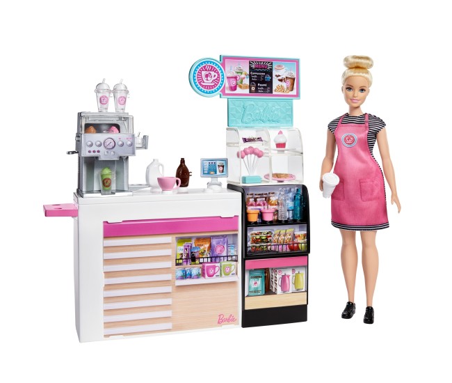 Barbie  set cafenea cu 20 de accesorii Barbie  set cafenea cu 20 de accesorii