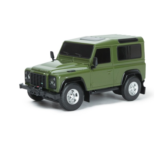 Masina cu telecomanda land rover defender verde cu scara 1 la 24 Masina cu telecomanda land rover defender verde cu scara 1 la 24