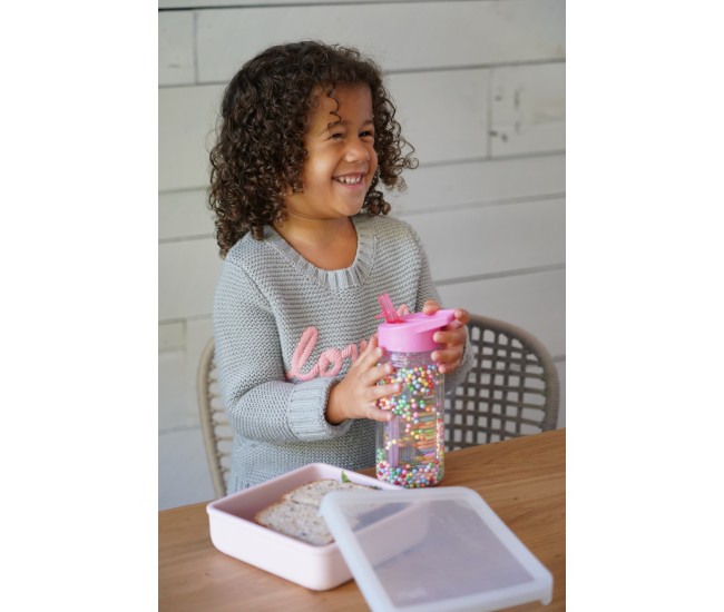 Sticla de apa 300 ml cu pereti dubli, melii, cu bile din spuma culori fete Sticla de apa 300 ml cu pereti dubli, melii, cu bile din spuma culori fete