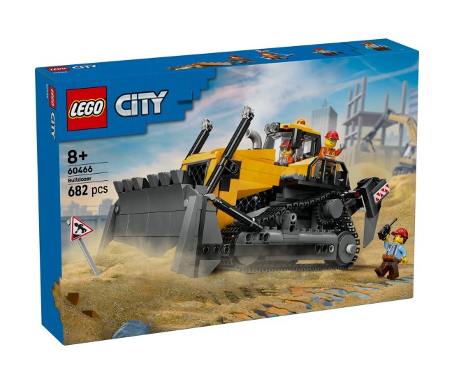 Lego city buldozer galben 60466