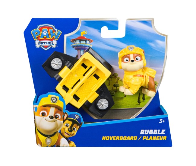 Patrula catelusilor action pups set vehicul de salvare hoverboard si figurina rubble 5 cm Patrula catelusilor action pups set vehicul de salvare hoverboard si figurina rubble 5 cm