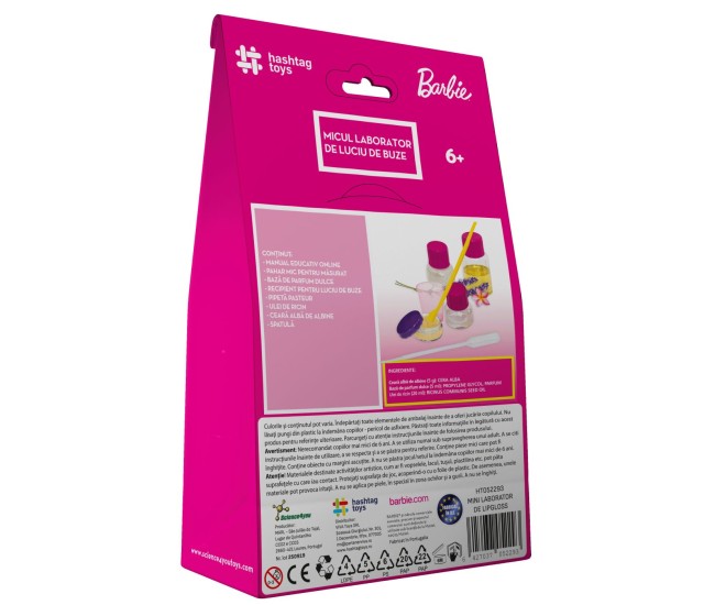 Set barbie micul laborator de luciu de buze