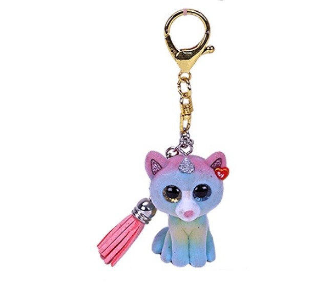 Plus breloc ty 8.5cm mini boos heather pisicuta cu corn Plus breloc ty 8.5cm mini boos heather pisicuta cu corn