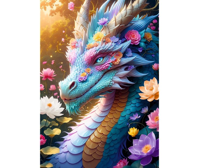 Puzzle trefl 1000 dragonul colorat Puzzle trefl 1000 dragonul colorat