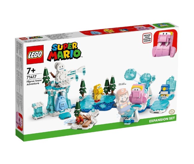 Lego super mario setul de extindere morsel si aventura lui in zapada 71417