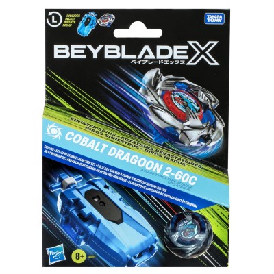 Beyblade x let it rip set lansator si roata cobalt dragoon 2-60c