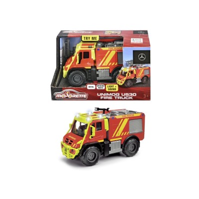 Majorette masina de pompieri mercedes unimog u530 cu sunete si lumini