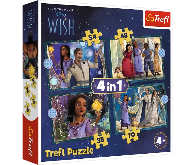 Puzzle trefl 4in1 wish visele devin realitate Puzzle trefl 4in1 wish visele devin realitate