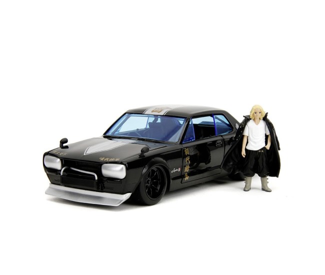 Jada set tokyo revengers figurina metalica 7cm si masinuta nissan skyline gtr scara 1 la 24 Jada set tokyo revengers figurina metalica 7cm si masinuta nissan skyline gtr scara 1 la 24