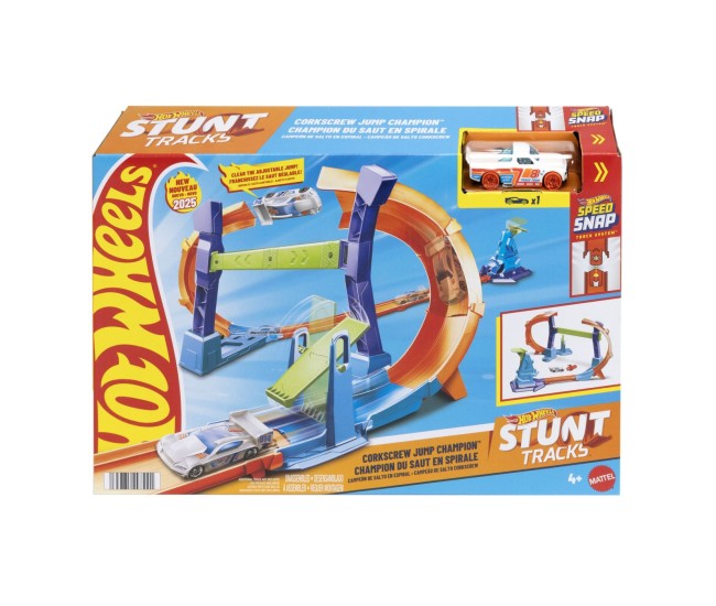 Hot wheels circuit campionul sariturii in spirala Hot wheels circuit campionul sariturii in spirala