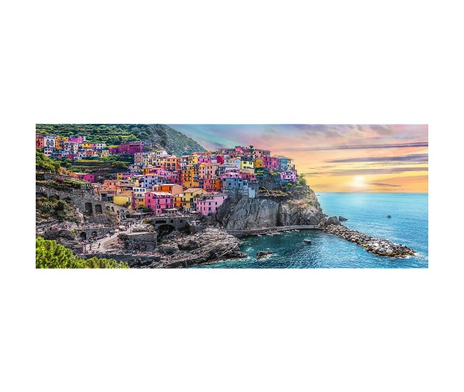 Puzzle trefl 500 panorama orasul vernazza Puzzle trefl 500 panorama orasul vernazza