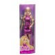 Barbie fashionistas papusa barbie blonda cu rochie roz metalizat