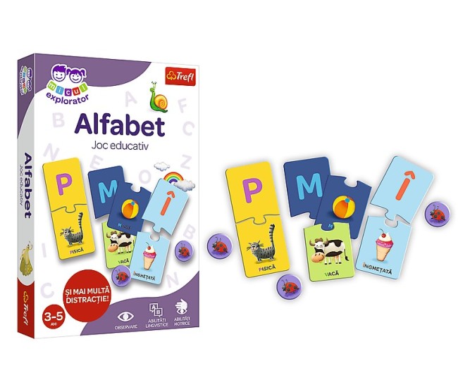 Joc educativ alfabetul micul explorator Joc educativ alfabetul micul explorator