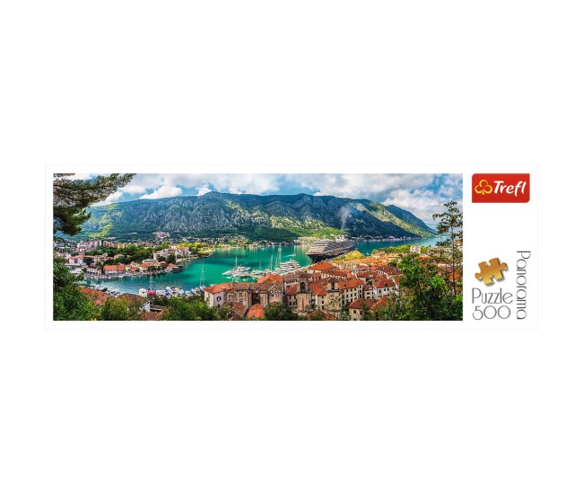 Puzzle trefl 500 panorama orasul kotor muntenegru Puzzle trefl 500 panorama orasul kotor muntenegru