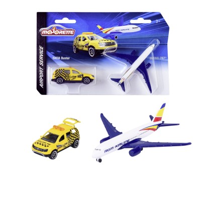 Majorette set masinuta dacia duster si avion boeing 787 Majorette set masinuta dacia duster si avion boeing 787