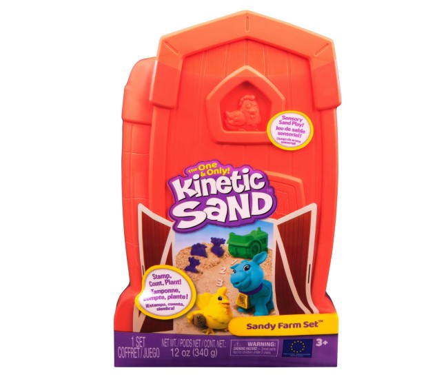 Kinetic sand set ferma de animale 340g Kinetic sand set ferma de animale 340g