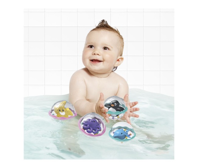 Winfun water fun set 4 bile senzoriale pentru baie