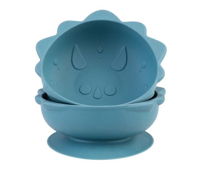 Set 2 castronele cu ventuza silicon melii luxe, model dinozaur Set 2 castronele cu ventuza silicon melii luxe, model dinozaur