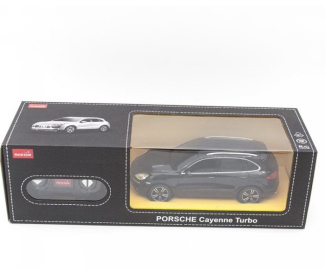 Masina cu telecomanda porsche cayenne turbo negru cu scara 1 la 24 Masina cu telecomanda porsche cayenne turbo negru cu scara 1 la 24