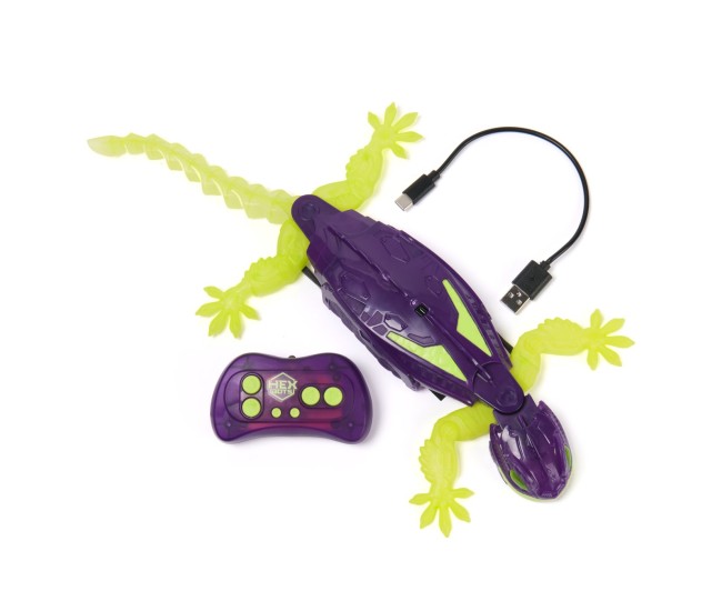 Hex bots soparla cataratoare gecko mov cu telecomanda Hex bots soparla cataratoare gecko mov cu telecomanda