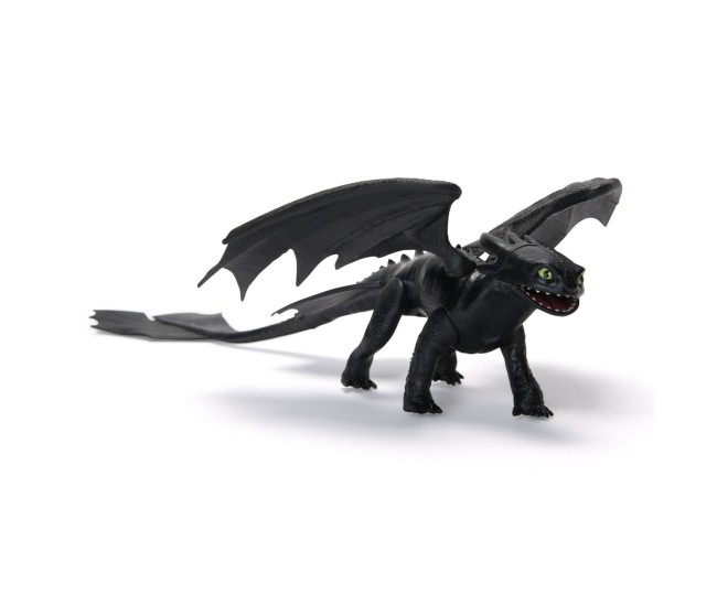 Cum sa iti dresezi dragonul figurina dragon toothless cu aripi mobile 20cm Cum sa iti dresezi dragonul figurina dragon toothless cu aripi mobile 20cm