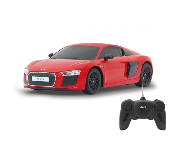 Masina cu telecomanda audi r8 rosu cu scara 1 la 24 Masina cu telecomanda audi r8 rosu cu scara 1 la 24