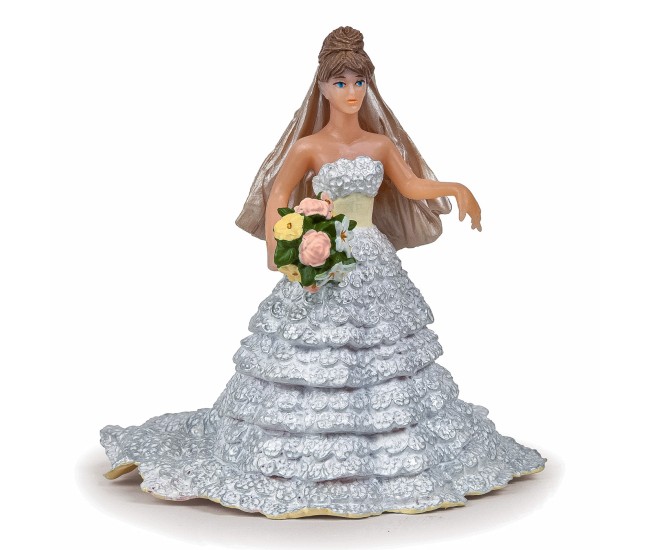 Papo figurina mireasa cu rochie din dantela Papo figurina mireasa cu rochie din dantela