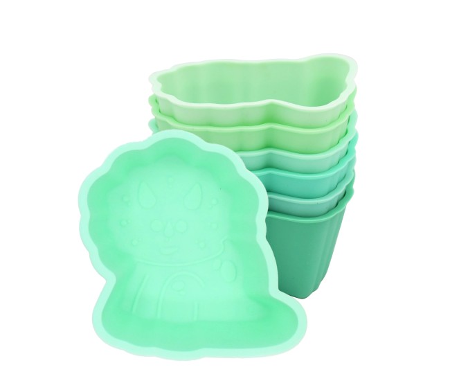 Set 6 forme de gatit silicon, melii, model dinozaur